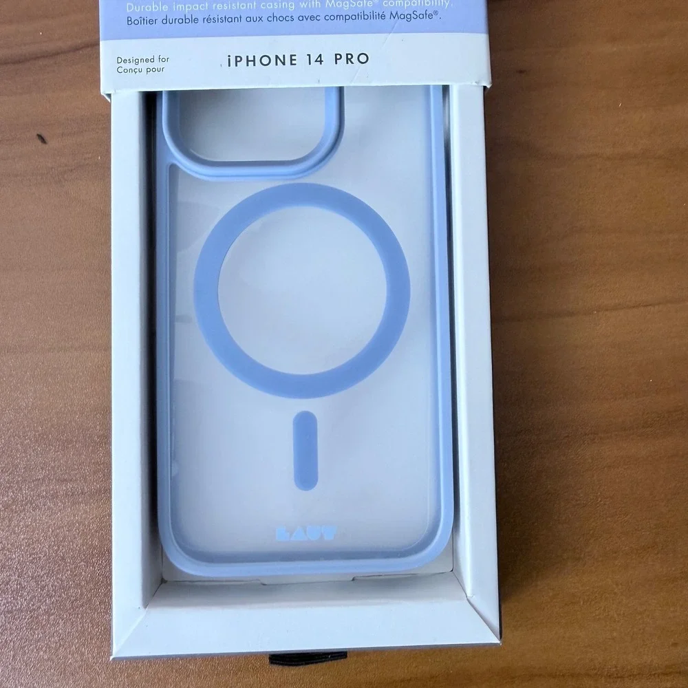 LAUT Huex‎ Protect iPhone 14 Pro Case Ocean Blue MagSafe 14ft Drop Protection